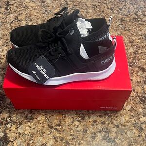 New Balance Black and White Athletic Shoes